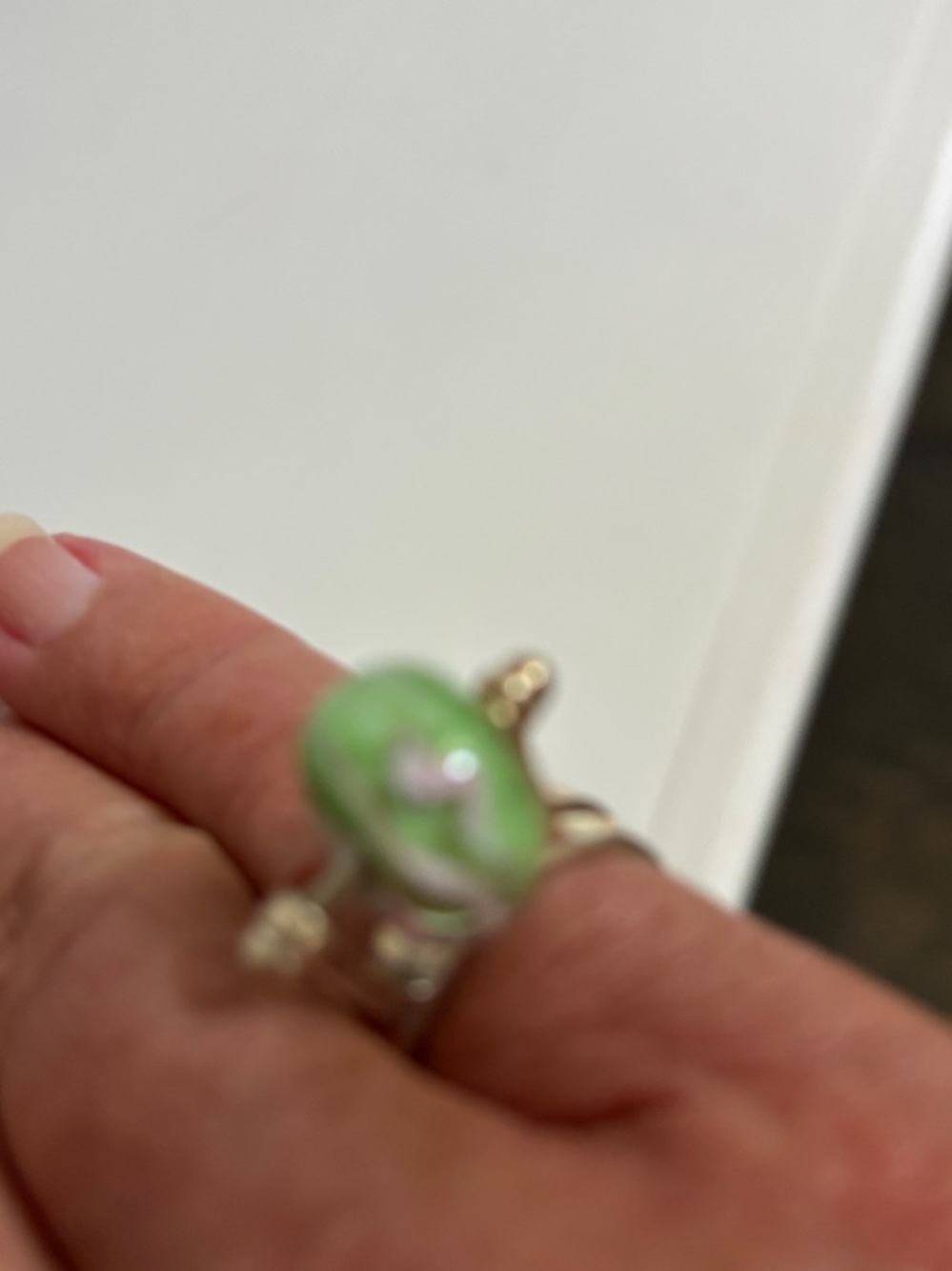 Silver “spinner ring” Accent Stone - Brand Unspecified
